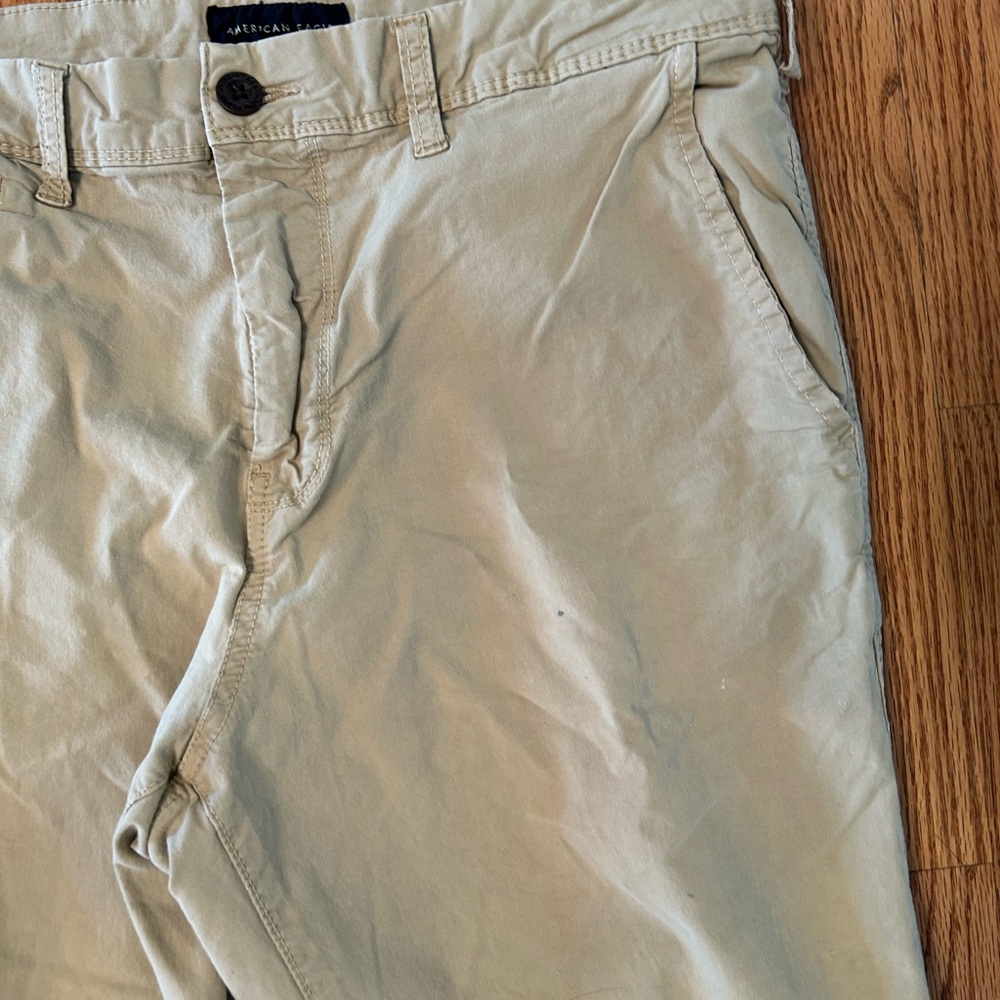 American Eagle Pants, Relaxed Straight Fit Next Level Flex 5-Pocket Tan, 32 X 32 - Picture 3 of 12